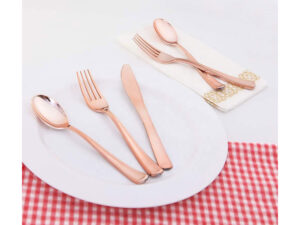 Rose Plastic Fancy Cutlery