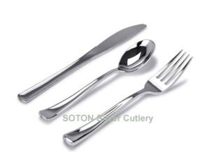 Silver Plastic Fancy Cutlery